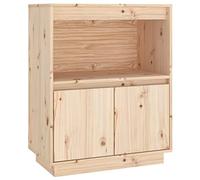 vidaXL Credenza 60x34x75 cm in Legno Massello di Pino
