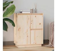 vidaXL Credenza 60x34x75 cm in Legno Massello di Pino