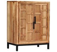 vidaXL Credenza 60x35x76 cm Madia Comò Mobile Dispensa Vetrina Mobiletto Arredo Arredamento Soggiorno Armadio Legno Massello di Acacia