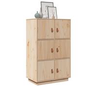 vidaXL Credenza 67x40x108,5 cm in Legno Massello di Pino