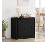 vidaXL Credenza 70 x 35,5 x 67,5 cm Rovere Nero Legno ingegnerizzato