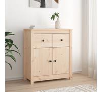 AX Mobiletto 70x35x80cm Marrone Rustico Soggiorno Legno Non Trattato News 813749