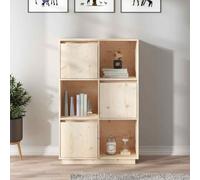 vidaXL Credenza 74x35x117 cm in Legno Massello di Pino