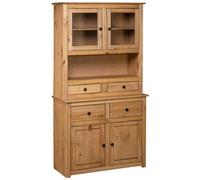 VIDAXL - Credenza 93x40,5x180 cm in Legno Massello di Pino Panama Range
