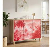 vidaXL Credenza AACHEN Sonoma 102 x 33 x 75 cm Legno ingegnerizzato, Mobile laterale rettangolare moderno, unità di stoccaggio elegante per soggiorno e sala da pranzo, soluzione funzionale
