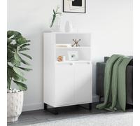 vidaXL Credenza Alta Bianca 60x36x110 cm in Legno Multistrato