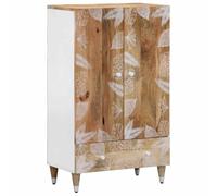 vidaXL Credenza 60x33,5x100 cm in Legno Massello di Mango, Armadio, Armadio Alto, Armadio Buffet, armadietto, credenza Alta, Armadio, Armadio consolle
