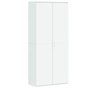 vidaXL Credenza Bianca 80x35x180 cm in Legno Multistrato, credenza Alta, Mobile Contenitore, Mobile Alto, Mobile, credenza Laterale, Mobile Buffet