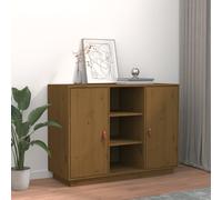 vidaXL Credenza ambra 100x40x75 cm in Legno Massello di Pino