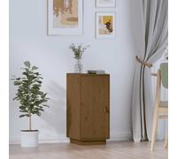 vidaXL Credenza ambra 34x40x75 cm in Legno Massello di Pino