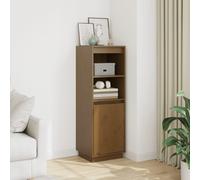 vidaXL Credenza Ambra 37x34x110 cm in Legno Massello di Pino