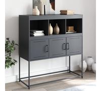 vidaXL Credenza Antracite 100,5x39x107 cm in Acciaio