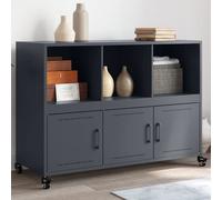 vidaXL Credenza Antracite 100,5x39x72 cm in Acciaio