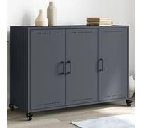 vidaXL Credenza Antracite 100,5x39x72 cm in Acciaio