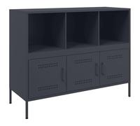 vidaXL Credenza Antracite 100,5x39x79 cm in Acciaio Laminato a Freddo, credenza con Anta, Mobile da Soggiorno, Mobile portaoggetti, credenza da Cucina