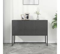 vidaXL Credenza Antracite 105x35x75 cm in Acciaio