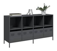 vidaXL Credenza Antracite 135x39x73,5 cm in Acciaio Laminato a Freddo