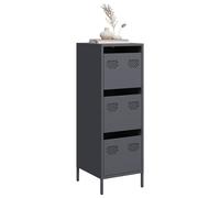 vidaXL Credenza Antracite 39x35x103,5 cm Acciaio