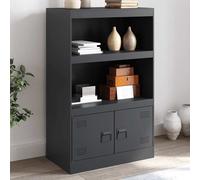 vidaXL Credenza Antracite 67x39x107 cm in Acciaio