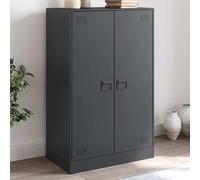 vidaXL Credenza Antracite 67x39x107 cm in Acciaio