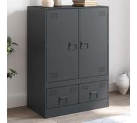 vidaXL Credenza Antracite 67x39x95 cm in Acciaio