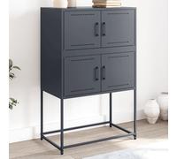 vidaXL Credenza Antracite 68,5x38,5x107 cm in Acciaio