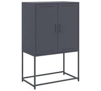 vidaXL Credenza Antracite 68,5x38,5x107 cm in Acciaio, mobiletto, Madia, Mobile di conservazione, armadietto, Mobile portaoggetti, portaoggetti