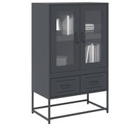 vidaXL Credenza Antracite 68x39x111,5 cm Acciaio
