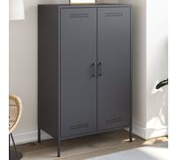 vidaXL Credenza Antracite 68x39x113 cm in Acciaio