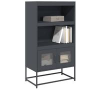 vidaXL Credenza Antracite 68x39x123 cm Acciaio