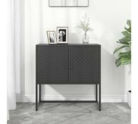 vidaXL Credenza Antracite 75x35x75 cm in Acciaio