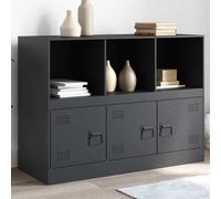 vidaXL Credenza Antracite 99x39x73 cm in Acciaio