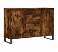 vidaXL Credenza Rovere Fumo 104x35x70 cm in Legno Multistrato, credenza con Ante, Mobile da Soggiorno, portaoggetti, credenza da Cucina, credenza Alta