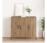 vidaXL Credenza Artisan in Rovere 90x34x80 cm Legno Ingenerizzato