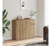 vidaXL Credenza Artisan Rovere 91x29,5x75 cm Legno ingegnerizzato