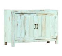 VIDAXL - Credenza Azzurra 110x35x70 Cm In Legno Massello Di Mango