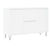 vidaXL Credenza Bianca 101,5x35x70 cm in Legno Multistrato, credenza con Ante, Mobile da Soggiorno, portaoggetti, credenza da Cucina, credenza Alta