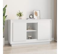 vidaXL Credenza Bianca 102x35x60 cm in Legno Multistrato