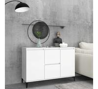 vidaXL Credenza Bianca 102x35x70 cm in Legno Multistrato