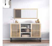 VIDAXL - Credenza Bianca 105x30x65 Cm In Legno Multistrato