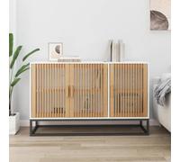 VidaXL Credenza Bianca 105x30x65 cm in Legno Multistrato