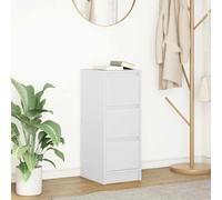 vidaXL Credenza Bianca in Legno Multistrato 29,5x34x76 cm