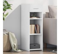 vidaXL Credenza Bianca 30x42,5x93 cm in Legno Multistrato