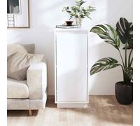 vidaXL Credenza Bianca 31,5x34x75 cm in Legno Massello di Pino