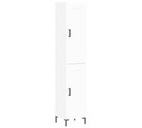 vidaXL Credenza Bianca 34,5x34x180 cm in Legno Multistrato