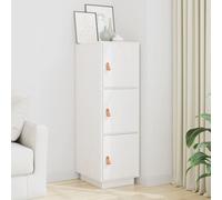 VIDAXL - Credenza Bianca 34x40x108,5 Cm In Legno Massello Di Pino