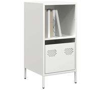 vidaXL Credenza Bianca 35x39x73,5 cm in Acciaio Laminato a Freddo