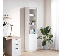 vidaXL Credenza Bianca 37,5x35x180 cm in Legno Multistrato