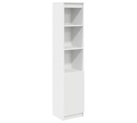 vidaXL Credenza Bianca 37,5x35x180 cm in Legno Multistrato