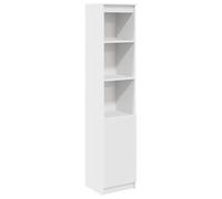 vidaXL Credenza Bianca 37,5x35x180 cm in Legno Multistrato
